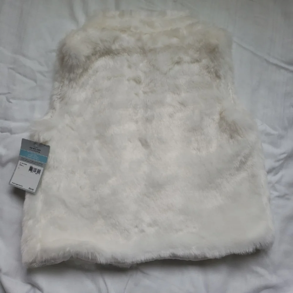 Carter's Faux Fur Girls Vest, Size 5